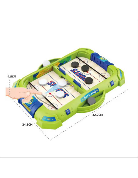 WOOPIE Gra Zręcznościowa 2w1 Mini Hokej Wyścigi