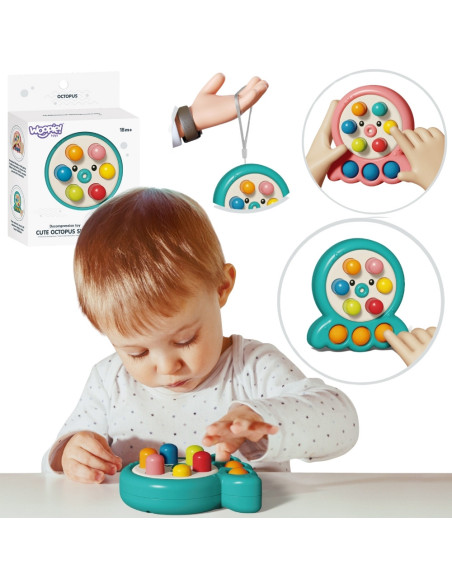 WOOPIE Gra Zręcznościowa Wbijanka Kreta Sznurek Ośmiornica Zielony 2w1