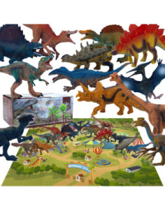 WOOPIE Zestaw Figurki Dinozaury  XL + Mata