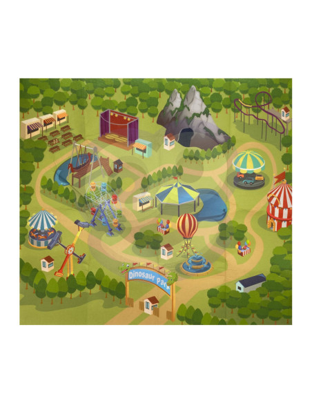 WOOPIE Zestaw XL Figurki Dinozaury + Kuferek + Mata