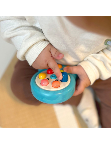 WOOPIE Gra Zręcznościowa Wbijanka Kreta Sznurek Ośmiornica Różowy 2w1