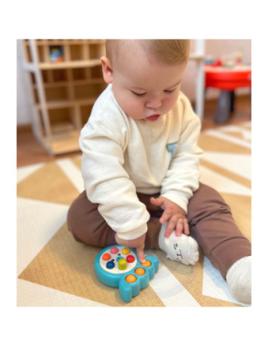 WOOPIE Gra Zręcznościowa Wbijanka Kreta Sznurek Ośmiornica Różowy 2w1