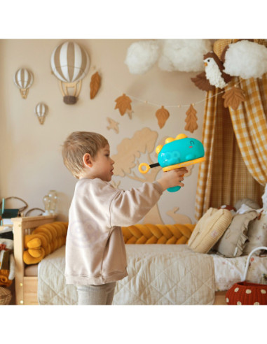 WOOPIE Gra w Rzutki Pistolet Dinozaur na Kulki Rzepy Tarcza Punkty Strzelanie