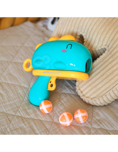 WOOPIE Gra w Rzutki Pistolet Dinozaur na Kulki Rzepy Tarcza Punkty Strzelanie