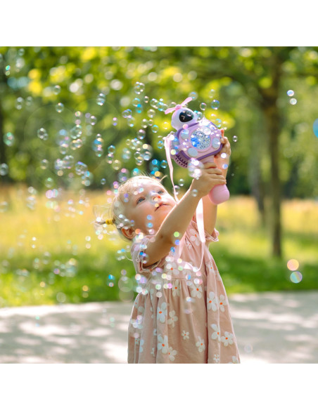 WOOPIE Maszyna Astronauta do Robienia Baniek Mydlanych Różowy
