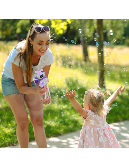 WOOPIE Maszyna Astronauta do Robienia Baniek Mydlanych Różowy