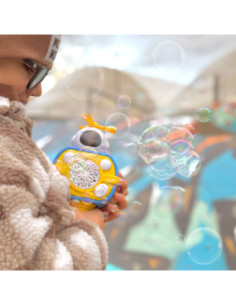 WOOPIE Maszyna Astronauta do Robienia Baniek Mydlanych Żółty 2