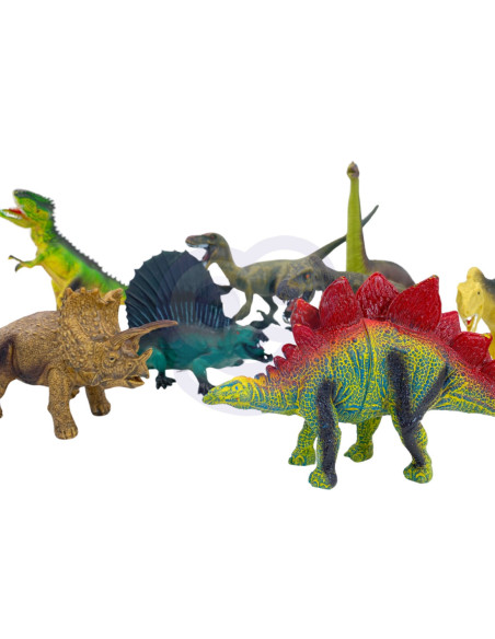 WOOPIE Zestaw Figurki Dinozaury 9szt. + Mata + Kuferek