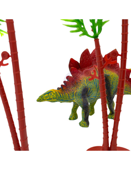 WOOPIE Zestaw Figurki Dinozaury 9szt. + Mata + Kuferek