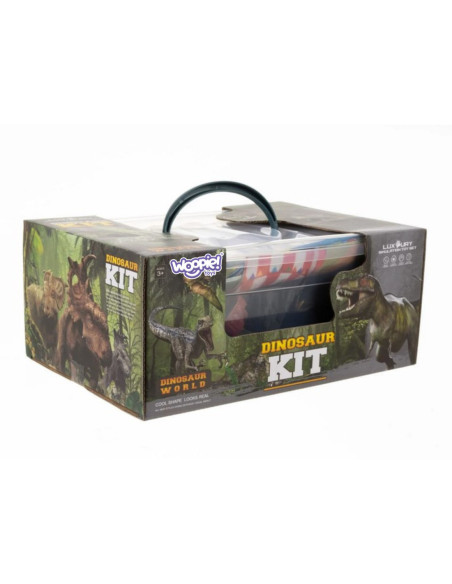 WOOPIE Zestaw Figurki Dinozaury 9szt. + Mata + Kuferek
