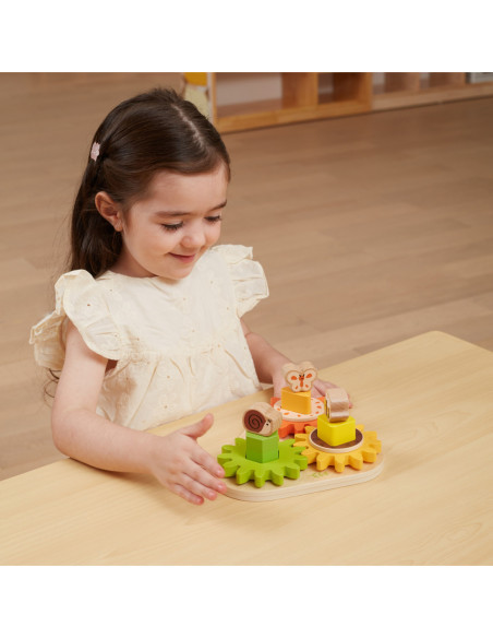 Viga Drewniany Sorter Koła Zębate "Kształty i Mechanizmy"