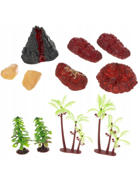 WOOPIE Duży Zestaw Figurki Dinozaury XXL + Mata "Prehistoryczny Świat"