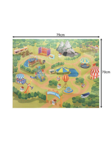 WOOPIE Duży Zestaw Figurki Dinozaury XXL + Mata "Prehistoryczny Świat"