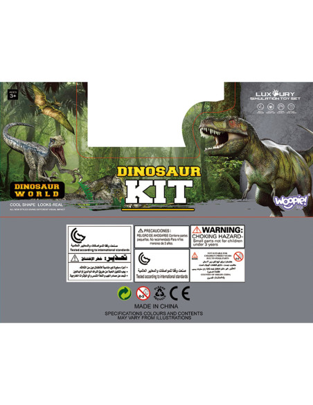 WOOPIE Duży Zestaw Figurki Dinozaury XXL + Mata "Prehistoryczny Świat"