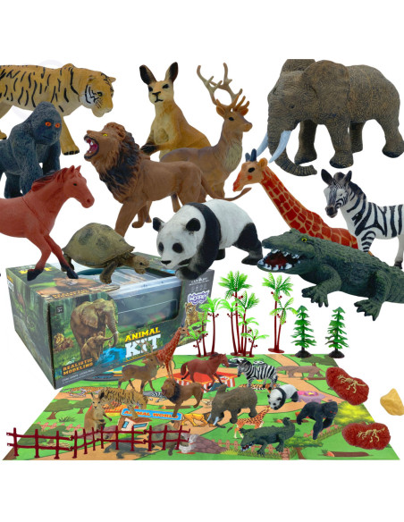 WOOPIE Zestaw Figurki Safari + Mata 13 el.