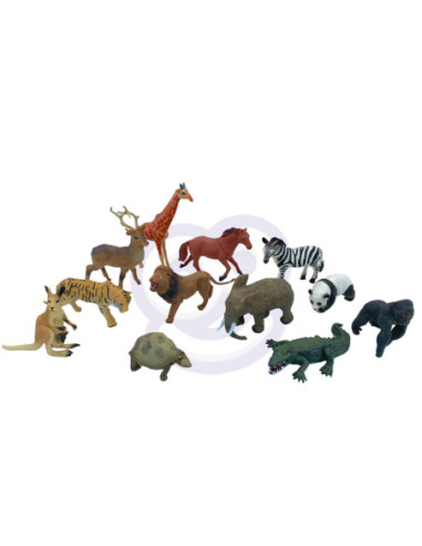 WOOPIE Zestaw Figurki Safari + Mata 13 el.