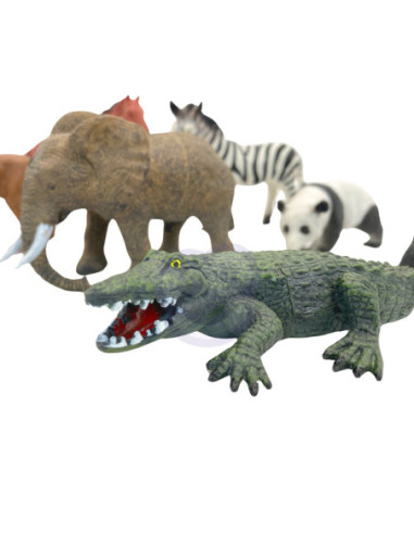 WOOPIE Zestaw Figurki Safari + Mata 13 el.