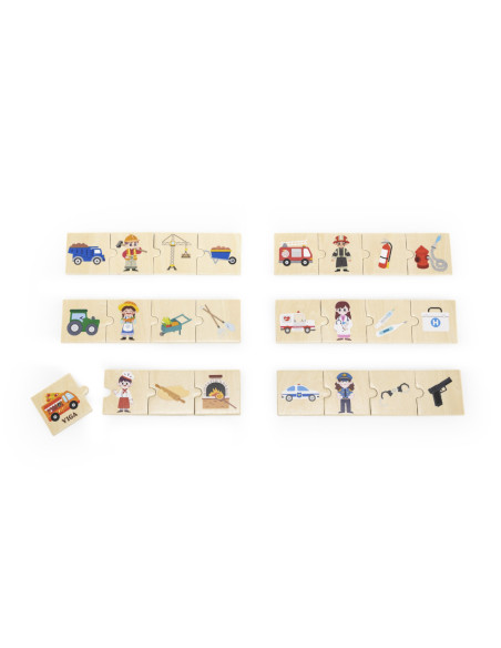 Viga Zestaw Drewniana Układanka Puzzle Dopasuj Zawody z Narzędziami