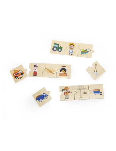 Viga Zestaw Drewniana Układanka Puzzle Dopasuj Zawody z Narzędziami