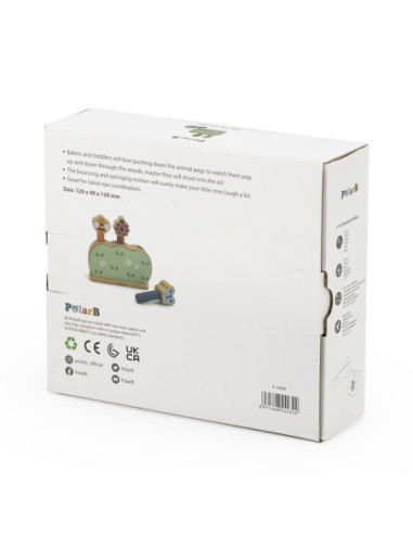 VIGA PolarB Drewniane Skaczące Zwierzątka Wyskokowy Ogród