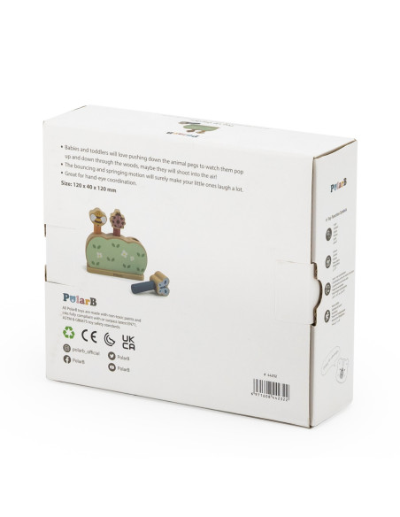 VIGA PolarB Drewniane Skaczące Zwierzątka Wyskokowy Ogród