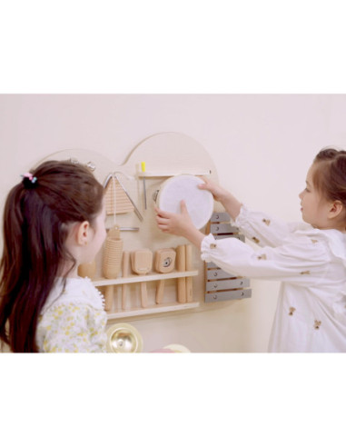 VIGA Drewniana Tablica Muzyczna Zestaw 12 Instrumentów Perkusyjnych