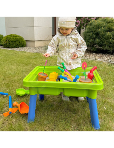 WOOPIE Stolik Wodny 2w1 Piaskownica 13 Akc.
