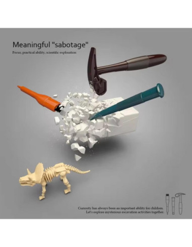 WOOPIE Wykopalisko "Mały Archeolog" 6 Szkieletów Dinozaurów