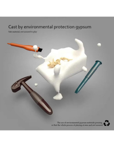 WOOPIE Wykopalisko "Mały Archeolog" 6 Szkieletów Dinozaurów