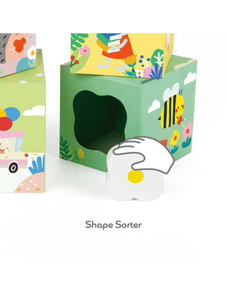 CLASSIC WORLD Układanka Kostki Sorter Kolorowe Kształty