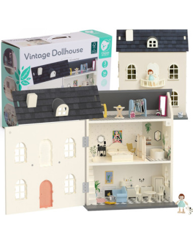 CLASSIC WORLD Drewniany Domek dla Lalek Vintage