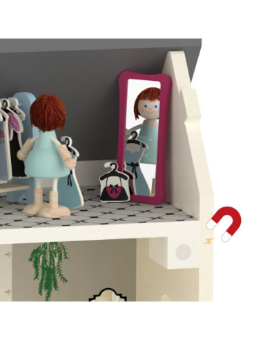 CLASSIC WORLD Drewniany Domek dla Lalek Vintage