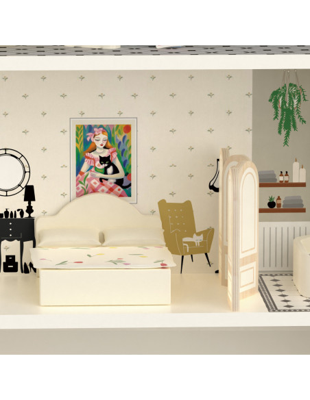 CLASSIC WORLD Drewniany Domek dla Lalek Vintage