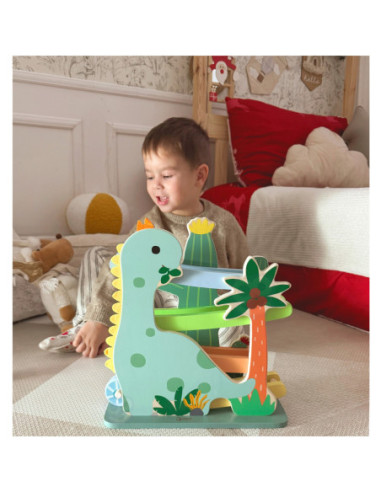 CLASSIC WORLD Kolorowa Zjeżdżalnia Tor Dinozaur 5 el.