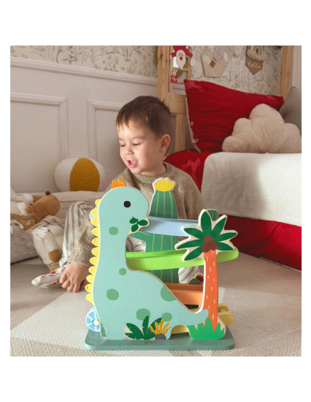 CLASSIC WORLD Kolorowa Zjeżdżalnia Tor Dinozaur 5 el.