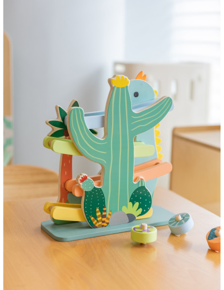 CLASSIC WORLD Kolorowa Zjeżdżalnia Tor Dinozaur 5 el.