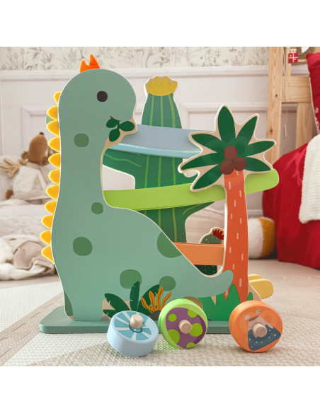 CLASSIC WORLD Kolorowa Zjeżdżalnia Tor Dinozaur 5 el.