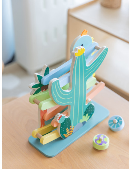 CLASSIC WORLD Kolorowa Zjeżdżalnia Tor Dinozaur 5 el.