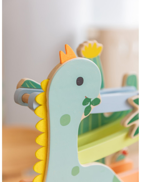 CLASSIC WORLD Kolorowa Zjeżdżalnia Tor Dinozaur 5 el.