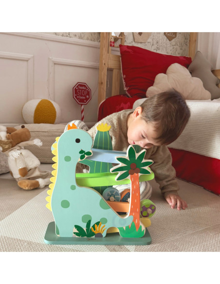 CLASSIC WORLD Kolorowa Zjeżdżalnia Tor Dinozaur 5 el.