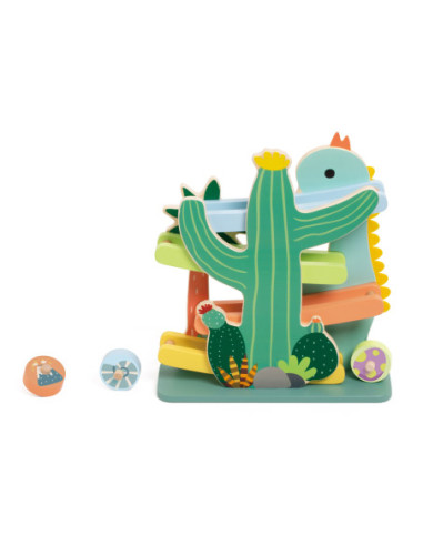 CLASSIC WORLD Kolorowa Zjeżdżalnia Tor Dinozaur 5 el.