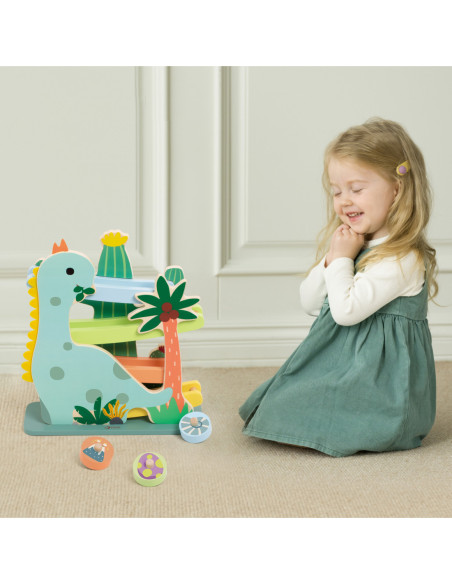 CLASSIC WORLD Kolorowa Zjeżdżalnia Tor Dinozaur 5 el.