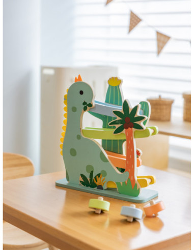 CLASSIC WORLD Kolorowa Zjeżdżalnia Tor Dinozaur 5 el.