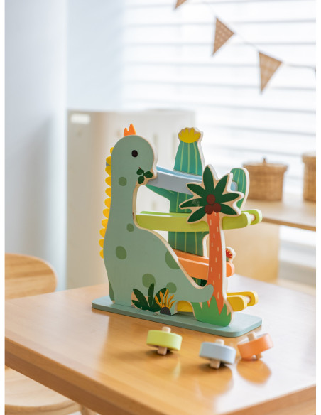 CLASSIC WORLD Kolorowa Zjeżdżalnia Tor Dinozaur 5 el.