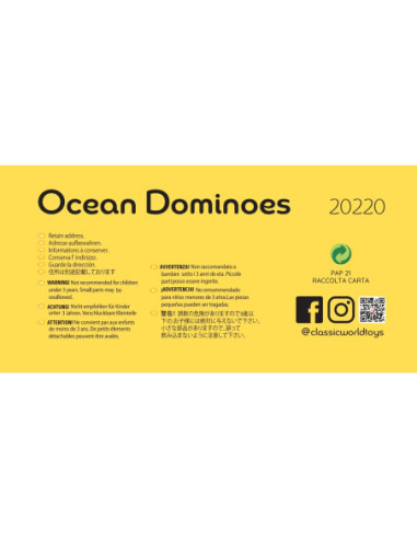 CLASSIC WORLD Drewniane Domino Tor Logiczny Przeszkód Układanka Montessori 100 el.