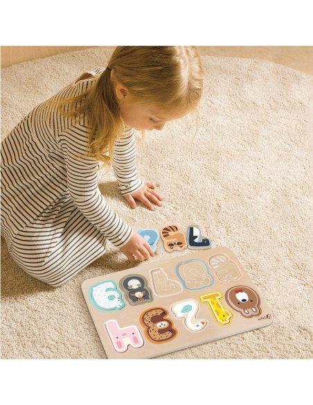 CLASSIC WORLD Drewniane Puzzle Numeryczne Cyferki Montessori 11 el.