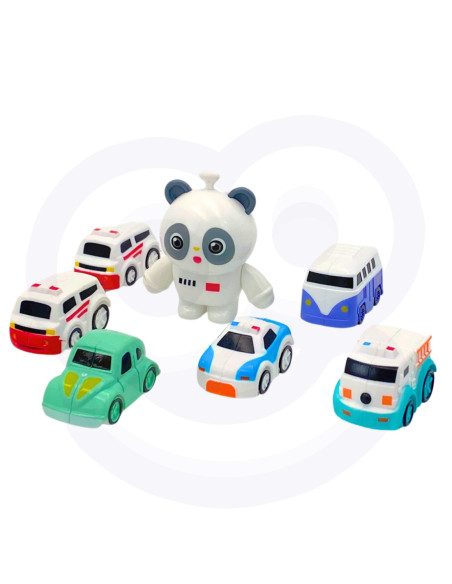 WOOPIE  Interaktywny Tor Samochodowy "Kosmiczna Przygoda Pandy"