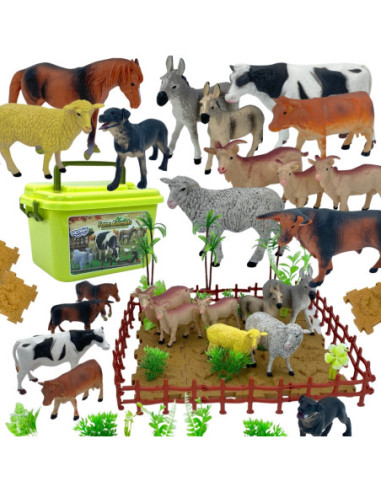 WOOPIE Zestaw Figurki Farma + Kuferek 57 el.