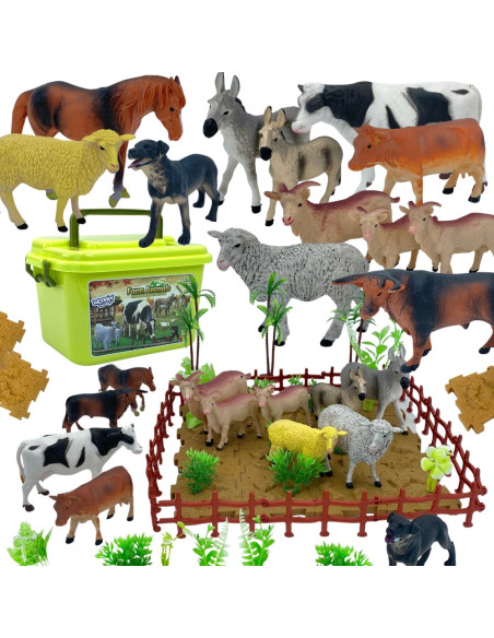 WOOPIE Zestaw Figurki Farma + Kuferek 57 el.