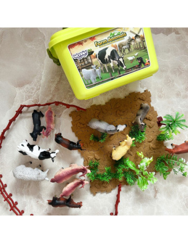 WOOPIE Zestaw Figurki Farma + Kuferek 57 el.